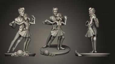 Figurines of people Dancers 3d model